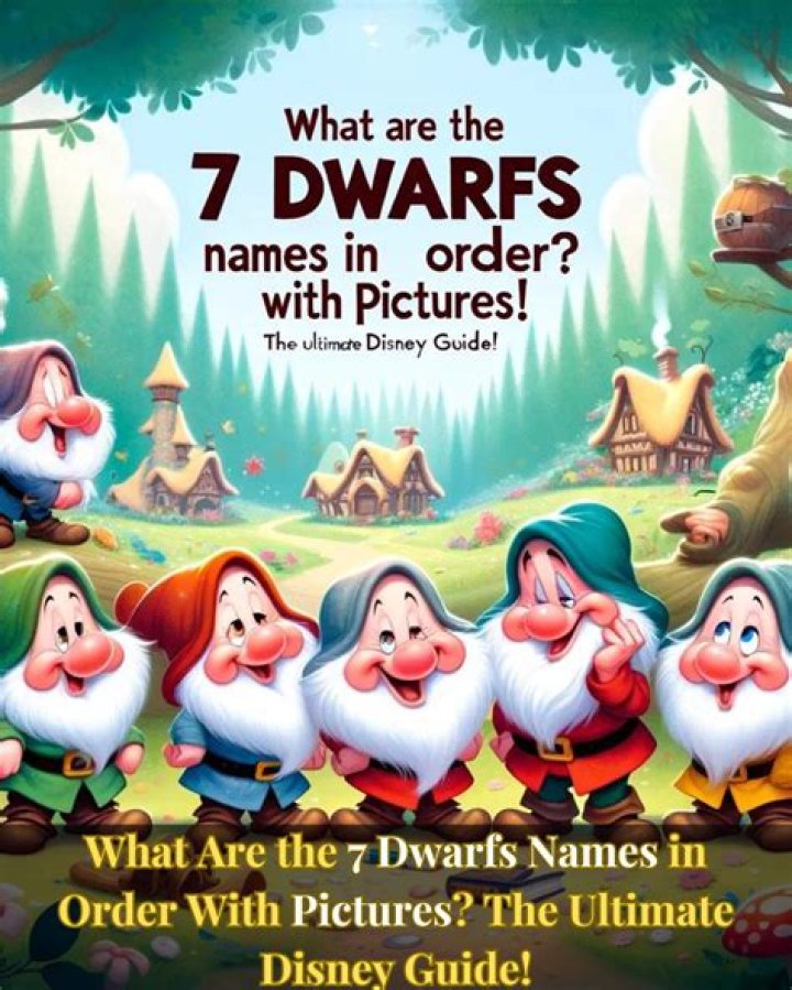 7 Dwarfs Names In Order: A Comprehensive Guide